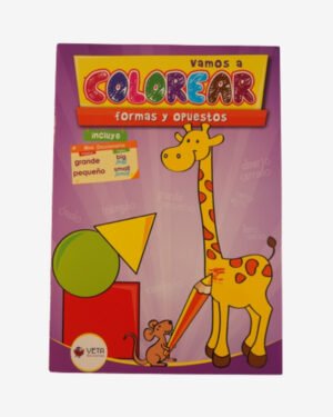 Libro para colorear formas y opuestos