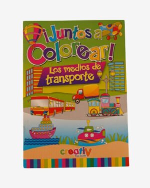 Libro para colorear los medios de transporte