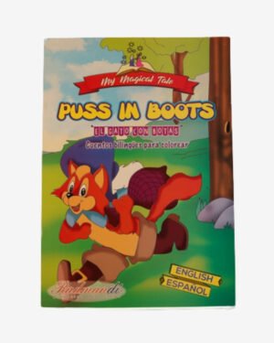 Libro para colorear puss in boots